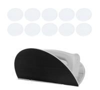 Cadre de ponçage d'angle 90° avec 10 papiers abrasifs auto-adhésifs recyclables ABS Demi-circulaire Outil pour bords muraux Supports de papier abrasif recyclables