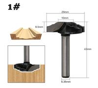 Cadre De Porte En Carbure De Bois, Mèche De Routeur Pour Porte D'armoire En Carbure De Bois Gravure Outils De Fraisage 1/4 ""6.35mm