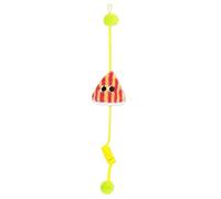 Cadre de Porte - Jouet pour Chat - Jeu de Papier couineur rebondissant | Balle et Ressort interactif avec Corde élastique Extensible - pour Stimulation mentale du Mouvement Chiot, Petit Moyen