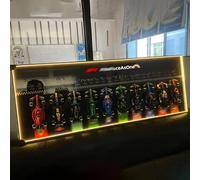 Cadre de présentation mural rapide pour modèle de voiture LEGO Speed F1 10 en 1 - Cadeau collector Racing Art Frame Compatible avec Speed F1 Champions (modèle non inclus) (style lumineux-A)