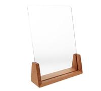 Cadre de Présentation Support Transparent pour Ongles, en Acrylique | Bois et Acrylique, pour Échantillons et Faux Ongles, Table Stable, Usage Pro en Salon ou Concours