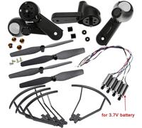 Cadre de Protection de Pale d'hélice for quadricoptère CSJ S167 S166 avec Bras, Moteur, Arbre d'engrenage, vis for Drone RC, kit SP500(3.7V Motor Arms kitG)
