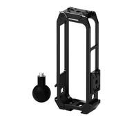 Cadre de protection en aluminium CNC - Support vertical horizontal magnétique à dégagement rapide - Vis de 6,35 mm - Compatible avec caméra d'action Insta360 X5 (noir E4)