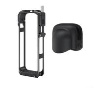 Cadre de protection en aluminium pour Insta360 pour X5 avec libération rapide | Support griffe 1/4 trou de filetage | Comprend un cache d'objectif en silicone pour caméra d'action