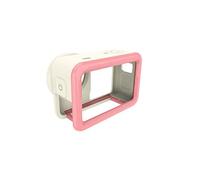 Cadre de protection pour DJI Action6 PC + TPU Cage à lapin Coque de protection rigide Accessoires de protection complète (Rose)