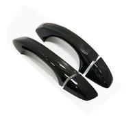 Cadre de protection Pour VW Pour Scirocco 3 MK3 2008-2015 Garniture Poignée Porte Latérale Voiture En Fibre Carbone Noire Chromée Accessoires Style Bande décorative(Noir)