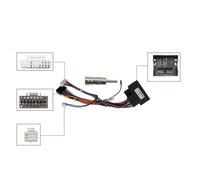 Cadre de Radio Façade Autoradio pour Ford pour Focus 2 S-Max 2005-2011 9 Pouces Voiture DVD Cadre Audio Kit Habillage Panneau Radio 2Din Lecteur Multimédia Kit Montage Autoradio(Cable canbus)