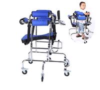 Cadre de rééducation portable à roulettes pour personnes atteintes de paralysie cérébrale, réglable en hauteur, aide à la marche pour personnes handicapées, adapté aux tailles de 79 à 119 cm