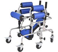 Cadre de rééducation portable pour paralysie cérébrale, avec siège, aide à la marche, cadre de rangement, support de perfusion, barre d'équilibre, hauteur réglable, pour personnes handicapée
