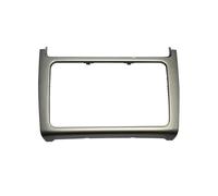 Cadre De Remplacement pour Panneau De Tableau De Bord Façade D'autoradio pour VW pour Polo 2014 2015 2016 2017 PYPFQUMQGR(Silver Grey)