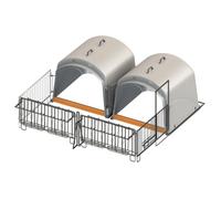 Cadre de renforcement zingué Kerbl CalfHouse Premium Noir TU