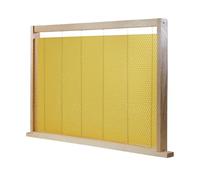 Cadre de Ruche Dadant NID avec Feuille de Cire gaufrée - Fil cranté - Pré-monté - Apiculture