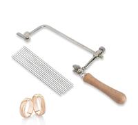 Cadre de scie pour bijoutier, cadre en acier à manche en bois Scie à bois DIY Outil de fabrication de bijoux Outil de fabrication de matériel de poignée de coupe Arc de scie(typeB)