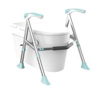 Cadre de Sécurité pour Toilettes, Aide au Relèvement des Toilettes pour Personnes âgées, Aide au Relèvement de WC Réglable en Hauteur, Barre d'Appui WC pour Âgés Handicapés, Sans Percage