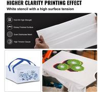 Cadre de sérigraphie Presse de sérigraphie 50,8 x 61cm - 4 pcs. Alliage d'aluminium - Accessoires 355 Mesh - Résistance aux acides - Non déformable - Idéal pour les housses de coussin, tissus, papier