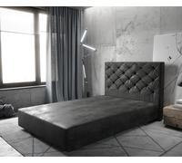 Cadre-de-sommier Dream-Great 120x200 Microfibre Anthracite Vintage
