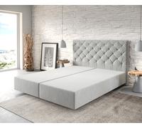 Cadre-de-sommier Dream-Great 160x200 Microfibre Gris argenté