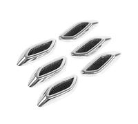 Cadre de sortie d'air de capot 6 Pièces Couverture Sortie Évent Scoop Capot Décoratif Modification Grille Admission Style Améliorations Auto Compatible Avec VW(Chrome1)