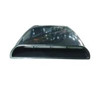 Cadre de sortie d'air de capot Panneau Modification Garniture Extérieure Décoratif Couverture Prise Ventilation Scoop Capot Admission Flux D'air Capot Bonnet Voiture Universel 27x25x3cm(Black)