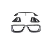 Cadre de sortie d'air en fibre de carbone ABS pour climatiseur, décoration intérieure compatible avec Peugeot 208 2020-2025 (A5)