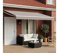 vidaXL Cadre de store rétractable électrique Blanc 4 x 2 m Aluminium, Cadre de store rectangulaire moderne, structure d'ombre extérieure, abri de patio, couverture en aluminium, solution d'ajustements