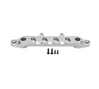 Cadre de support de carrosserie avant pour voiture RC SCX6 1/6, montage usiné CNC en alliage d’aluminium, support léger de carrosserie avant avec vis, compatible avec les véhicules (Argent)