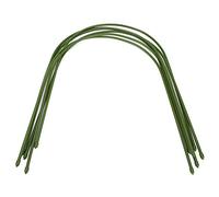 Cadre de Support de Cerceau de Serre 6Pcs Tuyau en Acier Enduit de Plastique Forme d'Arche Accessoires de Jardinage pour Toit de Balcon Extérieur Petite Serre Abri Anti-Insectes