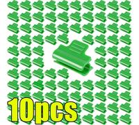 Cadre de Support de tiges de racines de plantes,Clips verts,pinces de cerceau de Tunnel de jardin pour réparer les accessoires de serre avec Film isolant - Type Green-10pcs-Diameter-16mm