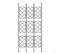Cadre de support pour plantes grimpantes - Treillis de jardin pour fleurs d'extérieur - Support de culture en fer avec revêtement en polyéthylène - Support d'escalade pour plantes potagères (46,5 x 90
