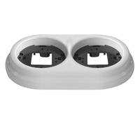 Cadre de surface 2 éléments porcelaine blanche
