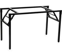Cadre de table pliant, bureau NY-A024, pour bureau, hôtel, restaurant, dimensions 136x66x72,5 cm, noir