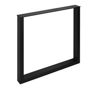 Cadre de Table TAB Acier Noir Mat Profil 80 x 40 mm Hauteur 720 mm Profondeur 800 mm Chemins de table Design industriel Pied de Table de SO-TECH