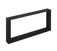 Cadre de Table TAB Acier utilisé Look Profile 80 x 40 mm Hauteur 400 mm Profondeur 800 mm Patins de Table Design industriel Pied de Table de SO-TECH