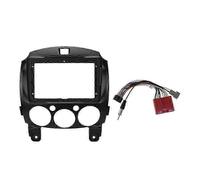 Cadre de tableau de bord 2DIN 9 pouces pour Mazda 2 Demio (édition 2007-2014), panneau de navigation DVD et autoradio avec faisceau de câb