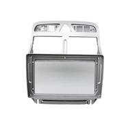Cadre De Tableau De Bord Audio DVD 9 Pouces pour Peugeot 307 307CC (2002-2013)(Frame-Silver)