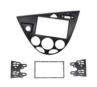 Cadre de Tableau de Bord Cadre de Panneau 2 DIN Compatible avec Ford Focus Mk1 Fiesta (Conduite à Gauche), kit de Montage sur Tableau de Bord, Contour d'autoradio. Facade d'Autoradio(Black)