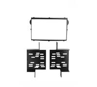 Cadre de Tableau de Bord Façade d'autoradio 2 DIN, kit d'installation pour Tableau de Bord, Compatible avec Hyundai H1 Starex iLoad i800 iMax Cadre(Silver)