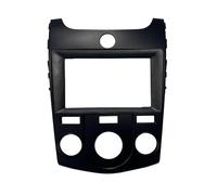 Cadre de Tableau de Bord Façade d'autoradio 7 Pouces avec GPS MP5, Format 2 DIN, Compatible avec KIA Forte et Cerato (2009-2012) Cadre(Black-MT)