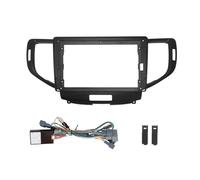Cadre de Tableau de Bord Façade d'autoradio, Cadre, Panneau stéréo 9 Pouces, Faisceau de câblage, câble d'alimentation, Adaptateur Canbus, Compatible avec Honda Accord 2007-2015(Frame Cable Canbus)