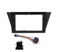 Cadre de Tableau de Bord Kit d'installation Audio avec Cadre pour autoradio DVD 9 Pouces, Adaptateur et Garniture de Tableau de Bord pour Iveco Daily 2014+, Cadre(Frames Cable)