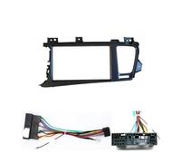 Cadre de Tableau de Bord Panneau de Navigation Façade d'autoradio Compatible avec Kia K5 2011-2015 Optima, Panneau de 9 Pouces, Faisceau de câbles, Adaptateur d'alimentation(Only Framed Cable1)