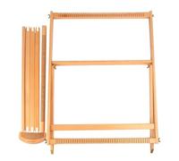 Cadre de tissage : machine à tricoter créative pour débutants, grand cadre de tissage avec support, tissu multi-artisanat en bois, outils de textiles, arts et artisanat, tissu pour