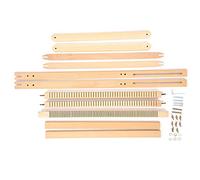 Cadre de tissage réglable en bois massif, couverture, écharpe, Machine à coudre, bricolage, Machine à tisser, cadre en bois, tous niveaux de compétence, boutons faciles à saisir