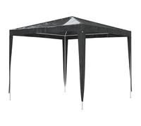 Cadre de tonnelle, 2,5 x 2,5 m, anthracite, tente de réception professionnelle en polyéthylène et acier 90 g/m², résistante aux intempéries et stable, pour jardin, fêtes et événements
