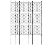 Cadre de treillis d'escalade en plastique et métal avec matériau PP pour plantes de jardin, structure de support pliable pour tomates, concombres et vignes, utilisation intérieure et extérieure (G)