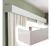 Cadre de tringle à rideaux décoratif mural pour salon, chambre à coucher, cuisine, corniche de 7 m avec supports pour une installation facile