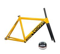 Cadre de vélo à pignon fixe 700C 53 55 57CM avec fourche en carbone 68mm BB