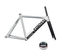 Cadre de vélo à pignon fixe 700C 53 55 57CM avec fourche en carbone 68mm BB