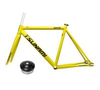 Cadre De Vélo À Pignon Fixe 700C avce Fourche En Carbone 45/48/51/54CM