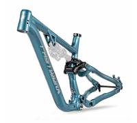 Cadre De Vélo De Montagne AM Enduro 27.5er 29er 15.7 16.5 Pouces Cadre VTT À Suspension Soft Tail En Alliage D'aluminium Course 165mm 12*148mm Boost Axe Traversant Frein À Disque(Blauw,29*15.7")